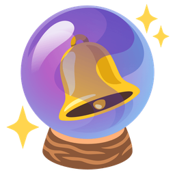 crystal ball and bell