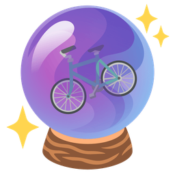 crystal ball and bicycle