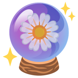 crystal ball and blossom