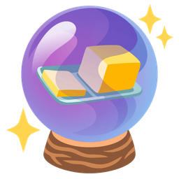 crystal ball and butter