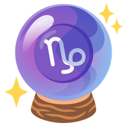 crystal ball and Capricorn