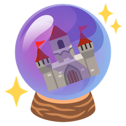 crystal ball and castle