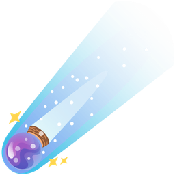 crystal ball and comet