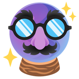 crystal ball and disguised face