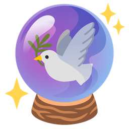 crystal ball and dove