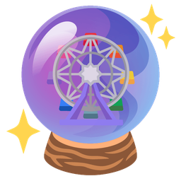 crystal ball and ferris wheel