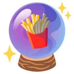 crystal ball and french fries