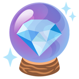 crystal ball and gem stone