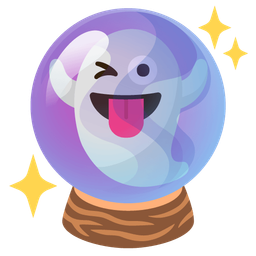 crystal ball and ghost