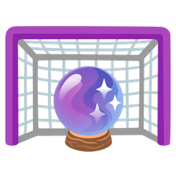crystal ball and goal net