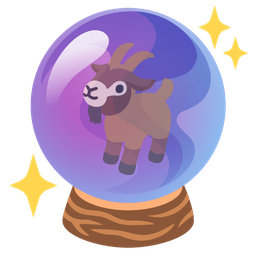 crystal ball and goat