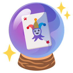 crystal ball and joker