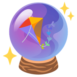 crystal ball and kite