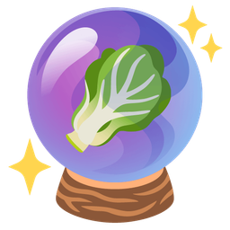 crystal ball and leafy green