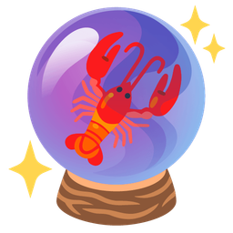 crystal ball and lobster