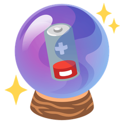 crystal ball and low battery