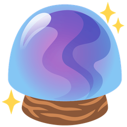 crystal ball and magic wand