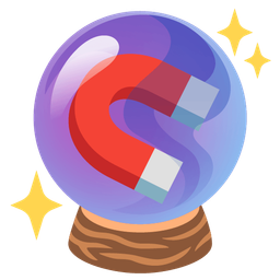 crystal ball and magnet