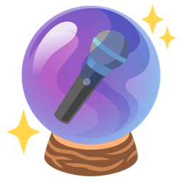 crystal ball and microphone