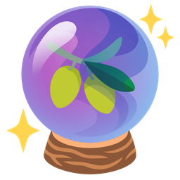 crystal ball and olive