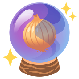 crystal ball and onion