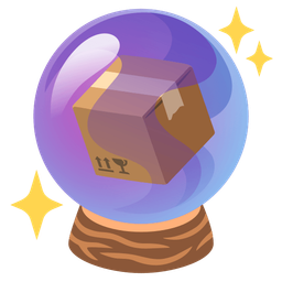 crystal ball and package