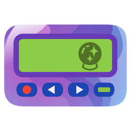 crystal ball and pager