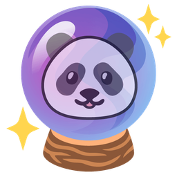 crystal ball and panda