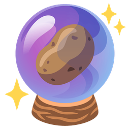 crystal ball and potato