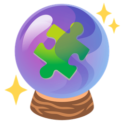 crystal ball and puzzle piece