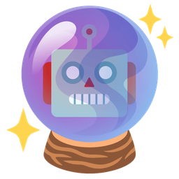 crystal ball and robot