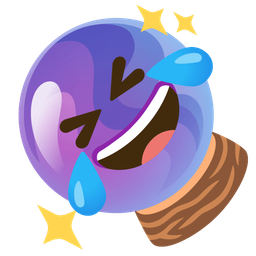 Crystal ball and Rolling on the floor laughing