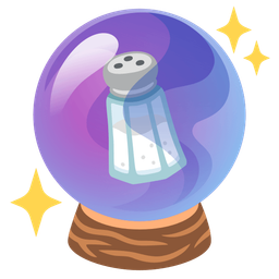 crystal ball and salt