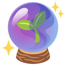crystal ball and seedling