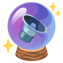 crystal ball and speaker low volume