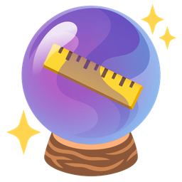 crystal ball and straight ruler