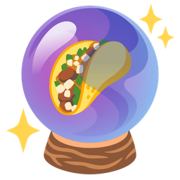 crystal ball and taco