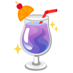 crystal ball and tropical drink