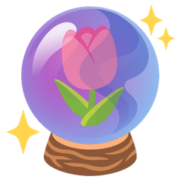 crystal ball and tulip