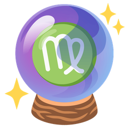 crystal ball and Virgo