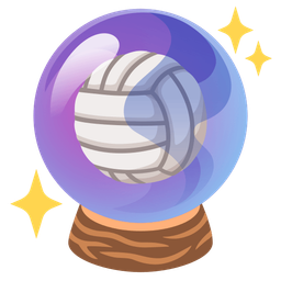 crystal ball and volleyball