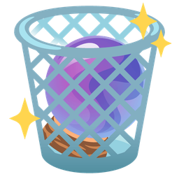 crystal ball and wastebasket