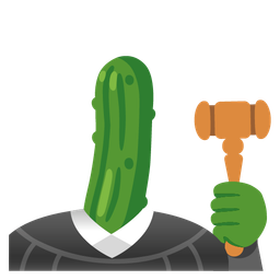 cucumber and balance scale