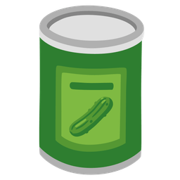 cucumber and canned food