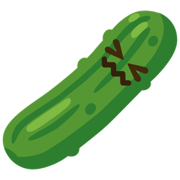 cucumber and confounded face