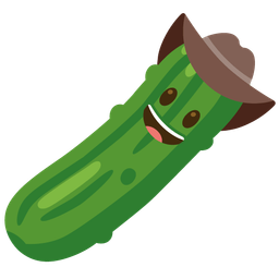 cucumber and cowboy hat face