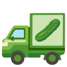 cucumber and delivery truck