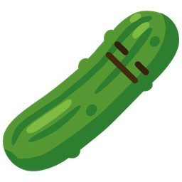 cucumber and expressionless face