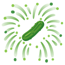 cucumber and fireworks