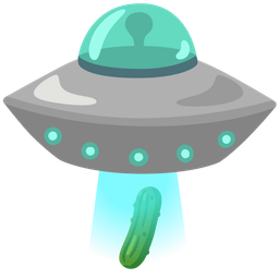 cucumber and flying saucer